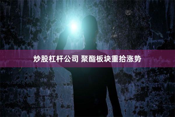 炒股杠杆公司 聚酯板块重拾涨势